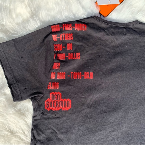 NEW Ben Sherman tee shirt black w/ rock & roll screen-printed logo NWT - Picture 14 of 16